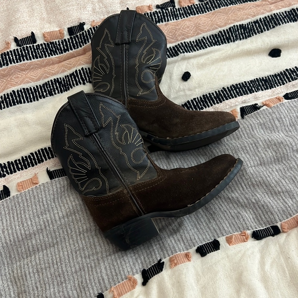 Kids Masterson leather boot Co. cowboy boots